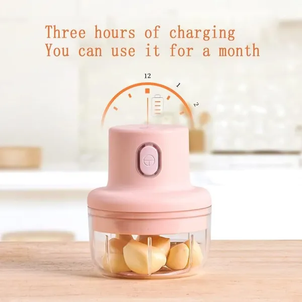 Multicolor_Usb_Rechargeable_Electric_Chopper_For_Fruit_Vegetable_Cutter_|_Compact_And_Bpa-Free_(45W,_250_Ml)_(7D_X_7W_X_12H_Cm)