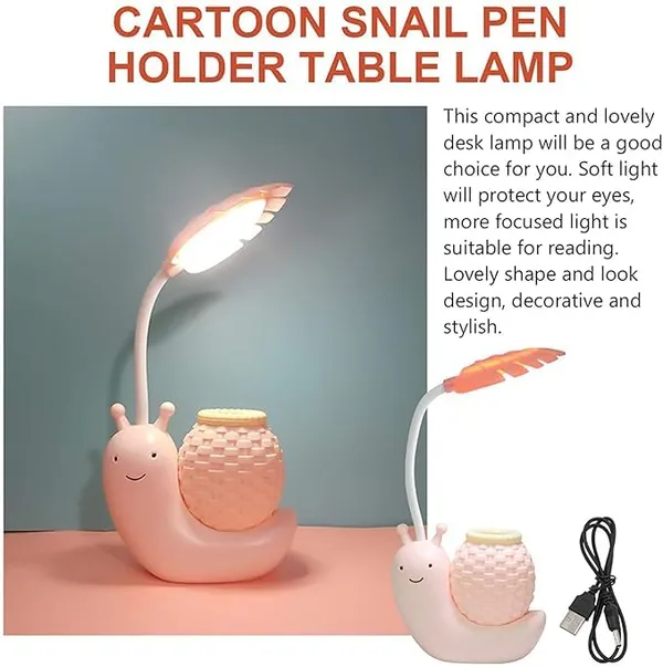 Multicolor_Cute_Snail_Night_Light_With_Led_Lamp_For_Table,_Desk,_Office_(10D_X_12W_X_25H_Cm)