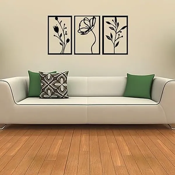 Set_of_3_Flower_Metal_Wall_Art_|_Metal_Wall_Decor_|_Wall_Hanging_Decor_|_Office_|_Study_Room_|_Work_Room