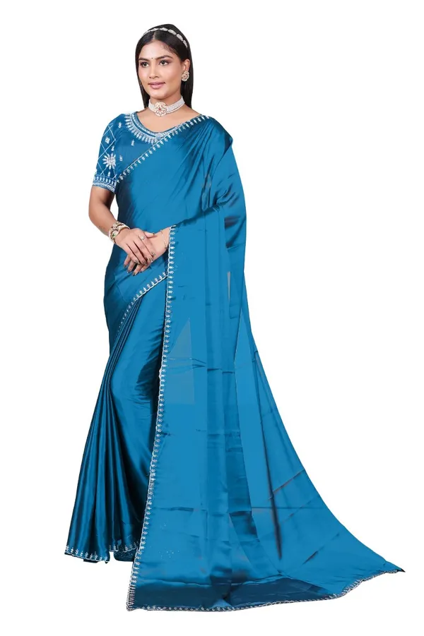 Blue_Rangoli_Party_Wear_Saree_For_Women