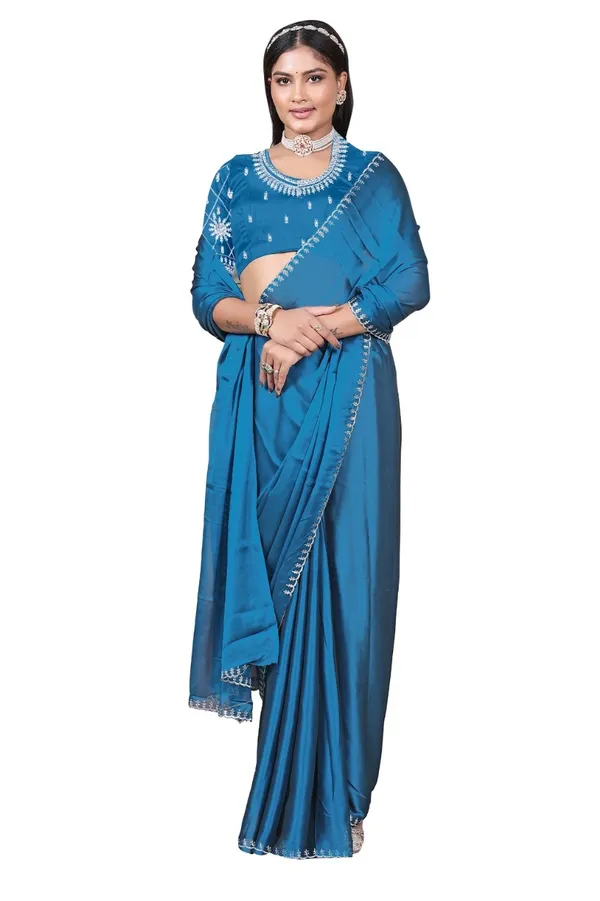 Blue_Rangoli_Party_Wear_Saree_For_Women