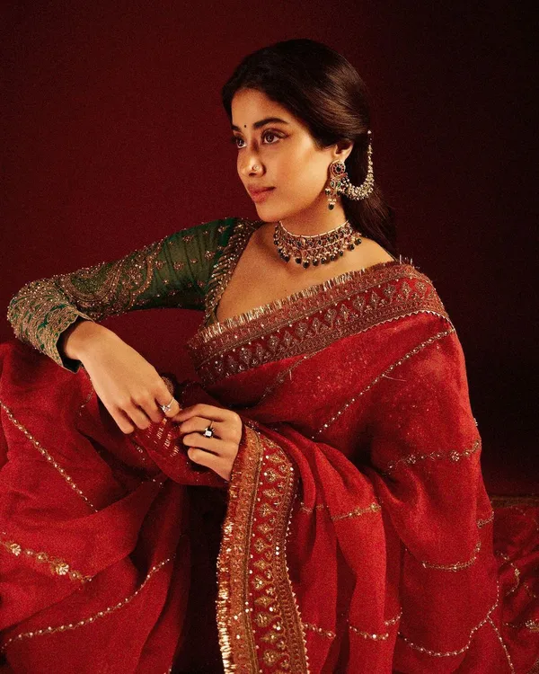 Red_Organza_Silk_Party_And_Wedding_Wear_Saree_For_Women