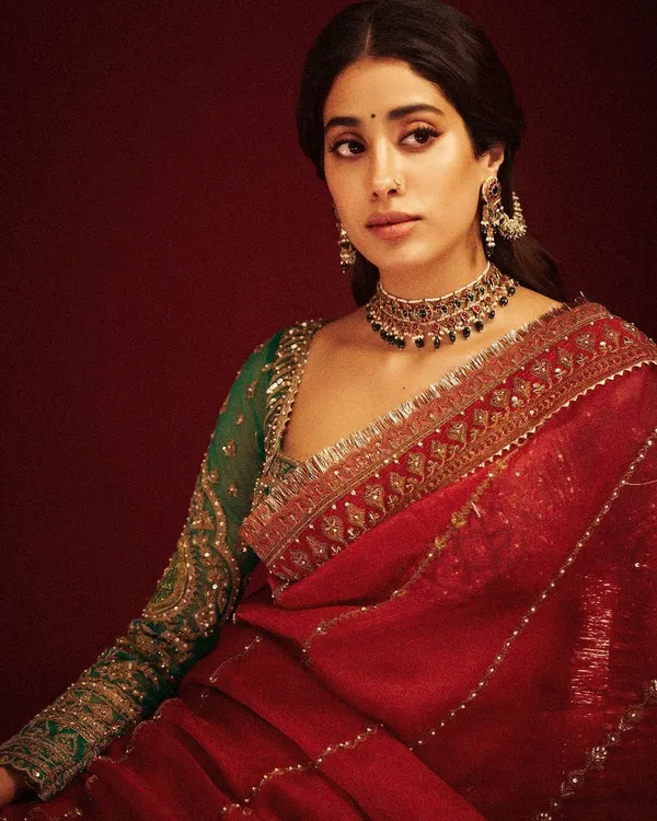Red_Organza_Silk_Party_And_Wedding_Wear_Saree_For_Women