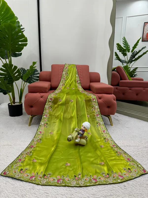 Green_Jimmy_Chu_Party_And_Wedding_Wear_Saree_For_Women