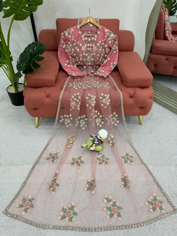 Baby_Pink_Soft_Net_Party_Wear_Saree_For_Women