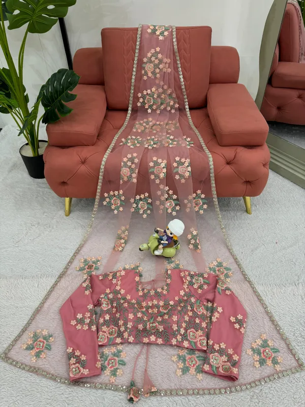 Baby_Pink_Soft_Net_Party_Wear_Saree_For_Women