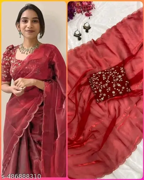 LILY-RED-SAREE