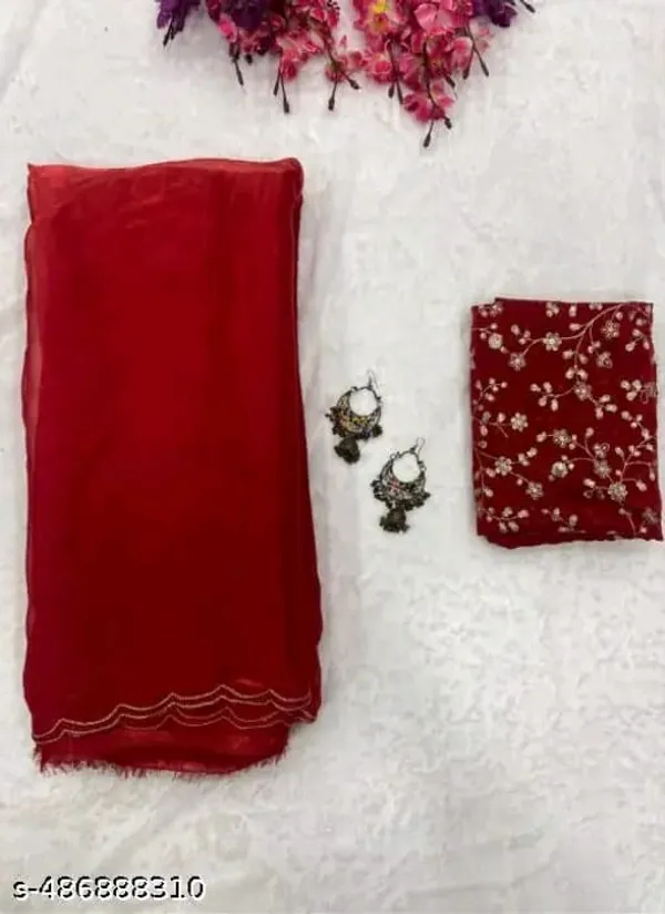 LILY-RED-SAREE