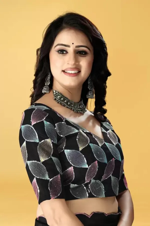 Black_Georgette_Party_Wear_Saree_For_Women