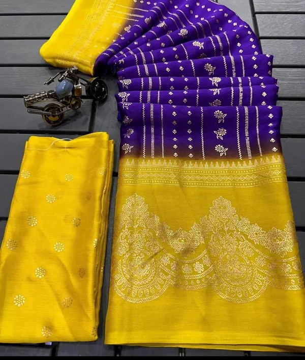 Yellow_Georgette_Daily_Wear_Saree_For_Women