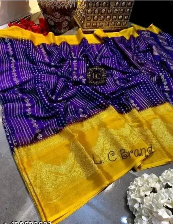 Yellow_Georgette_Daily_Wear_Saree_For_Women