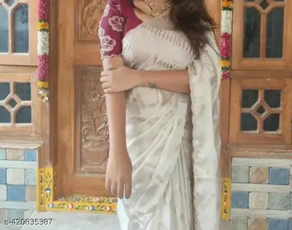 Cream_Chiffon_Party_Wear_Saree_For_Women