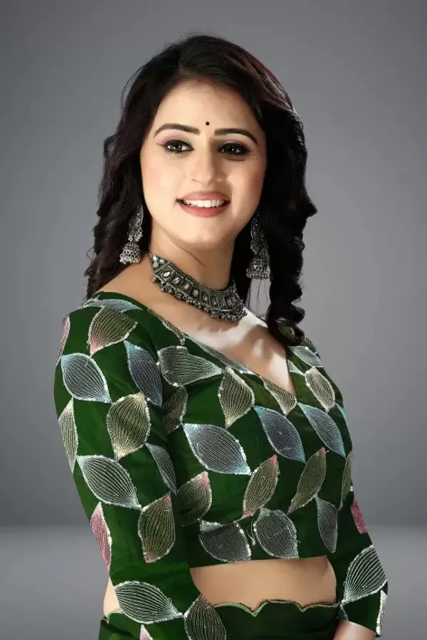 Mehendi_Georgette_Party_Wear_Saree_For_Women