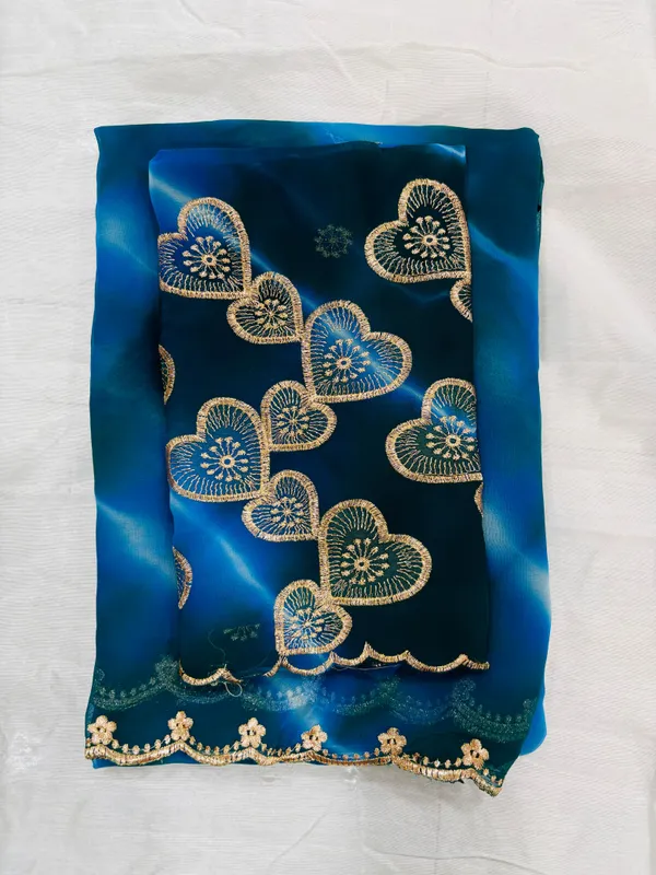 Blue_Georgette_Daily_Wear_Saree_For_Women