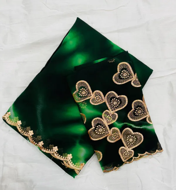 Green_Georgette_Party_Wear_Saree_For_Women
