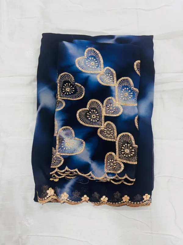 Navy_Blue_Georgette_Party_Wear_Saree_For_Women
