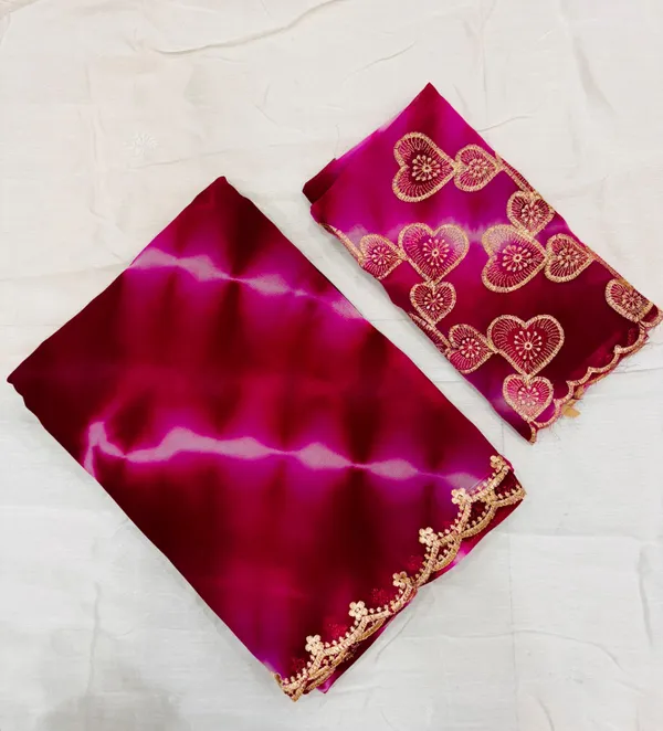 Pink_Georgette_Party_Wear_Saree_For_Women
