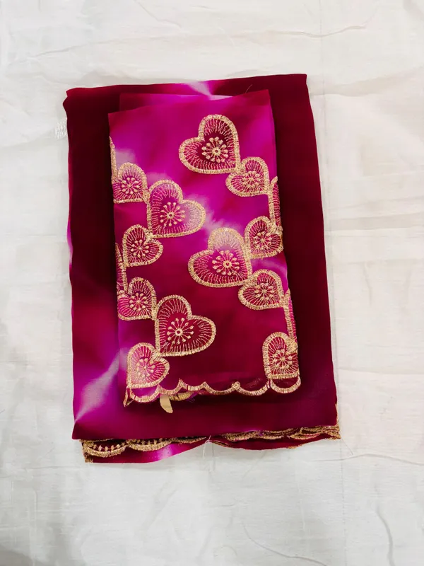 Pink_Georgette_Party_Wear_Saree_For_Women