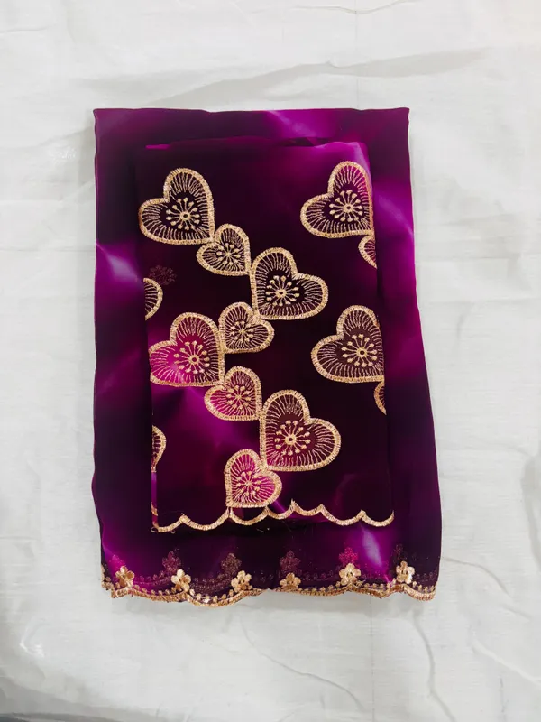Wine_Georgette_Party_Wear_Saree_For_Women