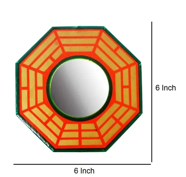 Feng_Shui_Chinese_Convex_Vastu_Bagua(Pa_Kua)_Mirror_For_Positive(Chi)_Energy_|_Wall/Door_Decor_For_Protection,Wood,_Multicolour.