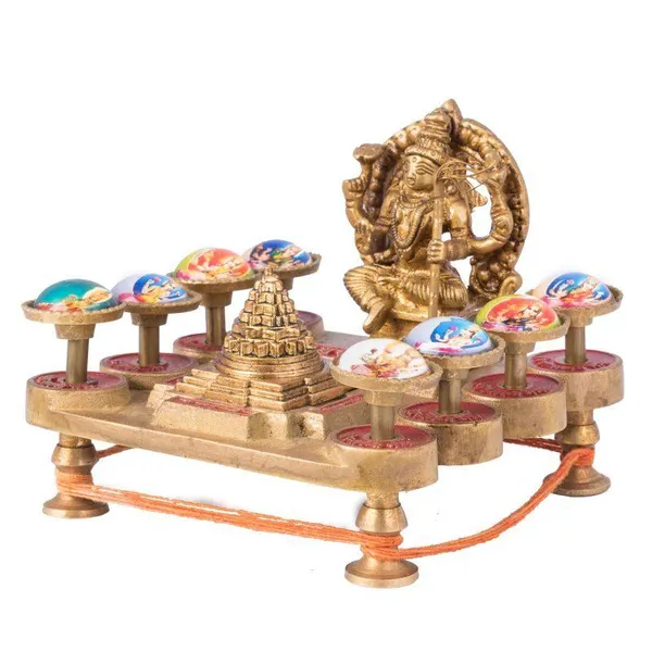 Brass_Ashtalaxmi_Shree_Yantra_Chowki