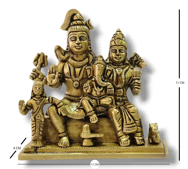 Handcrafted_Lord_Shiva_Family_In_Brass