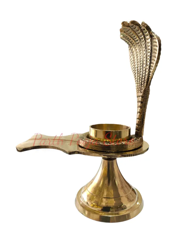 Brass_Shiv_Ling_Stand_/_Shiv_Jhaleri_With_Shesh_Naag