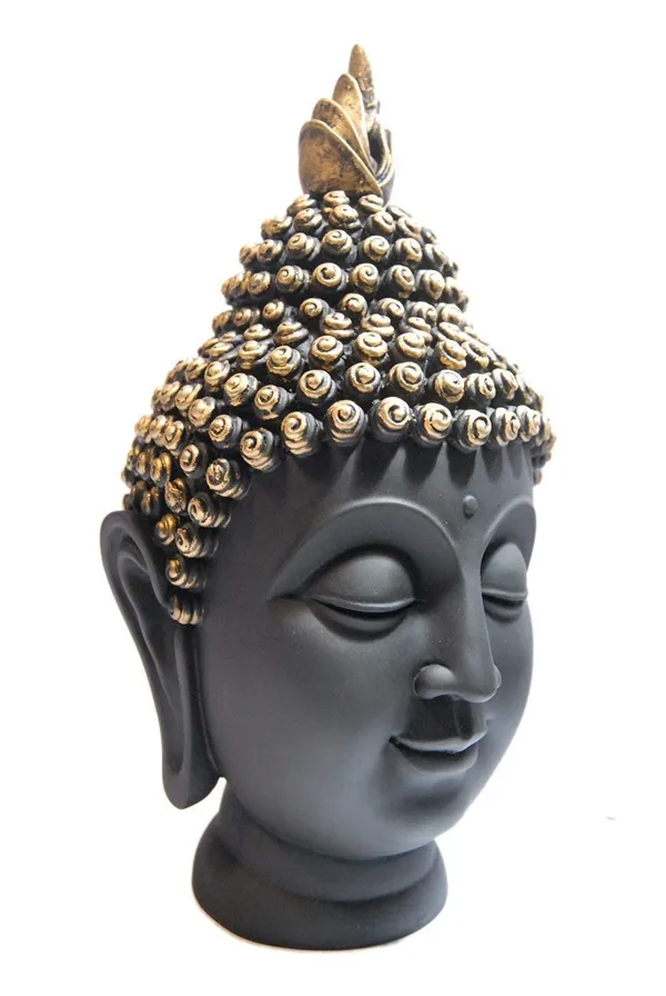 Handcrafted_Polyresin_Buddha_Head_Figurine_Showpiece_For_Home_Decor_(Black)