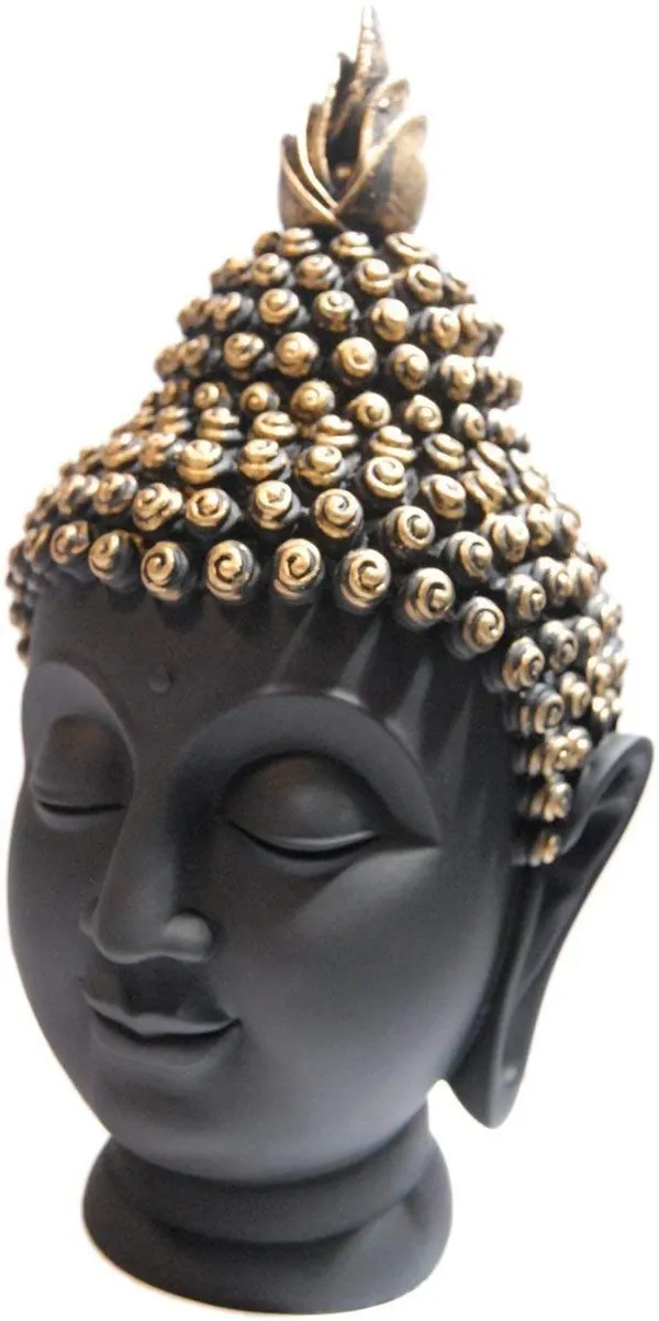 Handcrafted_Polyresin_Buddha_Head_Figurine_Showpiece_For_Home_Decor_(Black)