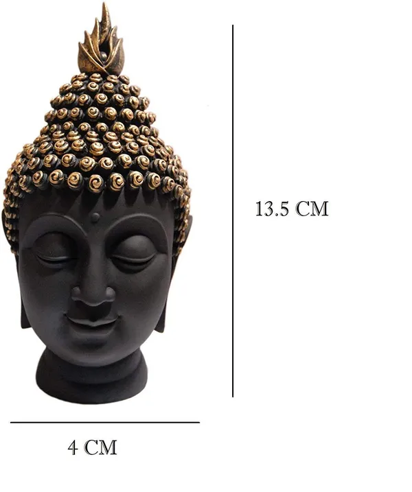 Handcrafted_Polyresin_Buddha_Head_Figurine_Showpiece_For_Home_Decor_(Black)