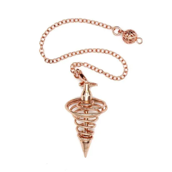 Copper_Metal_Light_Weight_Spiral_Cone_Point_Pendulum._Healing_Dowsing_Reiki_Pendulum_For_Divination_And_Chakra_Balancing