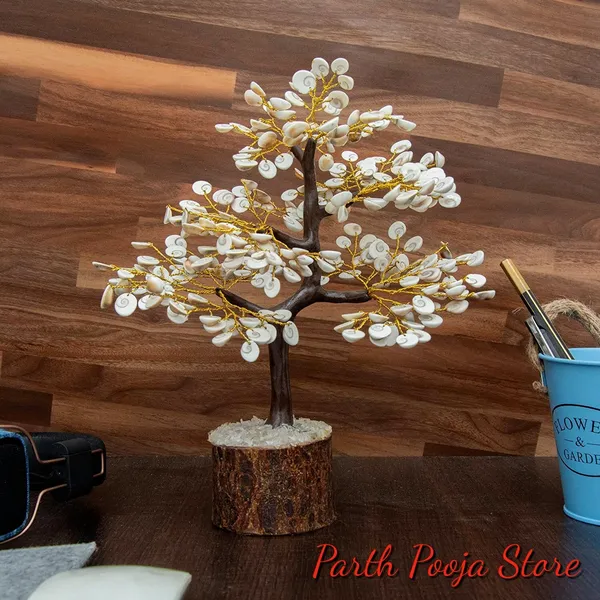Natural_&_Original_Gomti_Chakra_Tree_For_Good_Luck_&_Prosperity_(100_Beads_Approx)_Decorative_Showpiece_-_20_Cm_(Stone,_Multicolor)