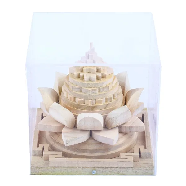 Meru_Shriparni_Lotus_(Kamal)_Shri_Yantra_With_Acrylic_Box