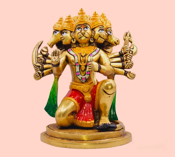 Brass_Panchmukhi_Hanuman_Statue