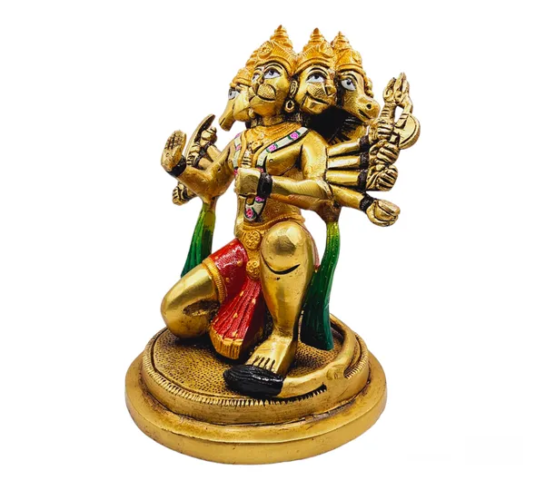 Brass_Panchmukhi_Hanuman_Statue