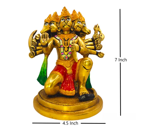 Brass_Panchmukhi_Hanuman_Statue