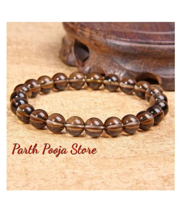 Natural_Smoky_Quartz_Beads_Bracelet