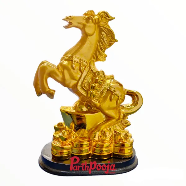 Feng_Shui_Gold_White_Horse_Statue_Figurine