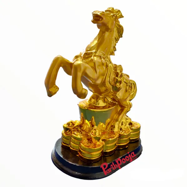 Feng_Shui_Gold_White_Horse_Statue_Figurine