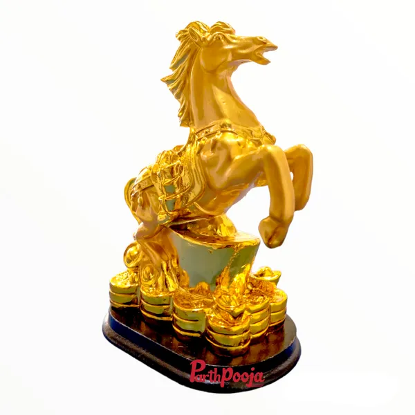 Feng_Shui_Gold_White_Horse_Statue_Figurine