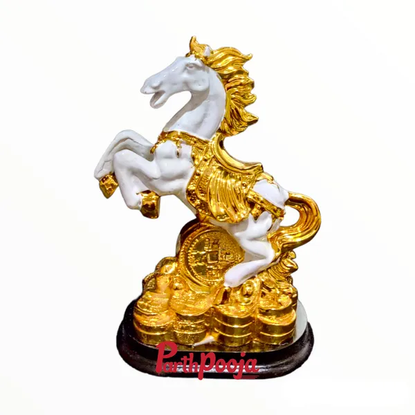 Feng_Shui_Gold_White_Horse_Statue_Figurine