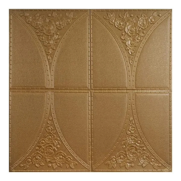 Copper_Ceiling_Flower_Design_3D_Foam_Wall_Panels_|_70_X_70Cm