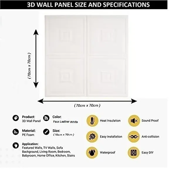 White_Cute_Brick_Design_3D_Foam_Wall_Panels_|_70_X_70_Cm