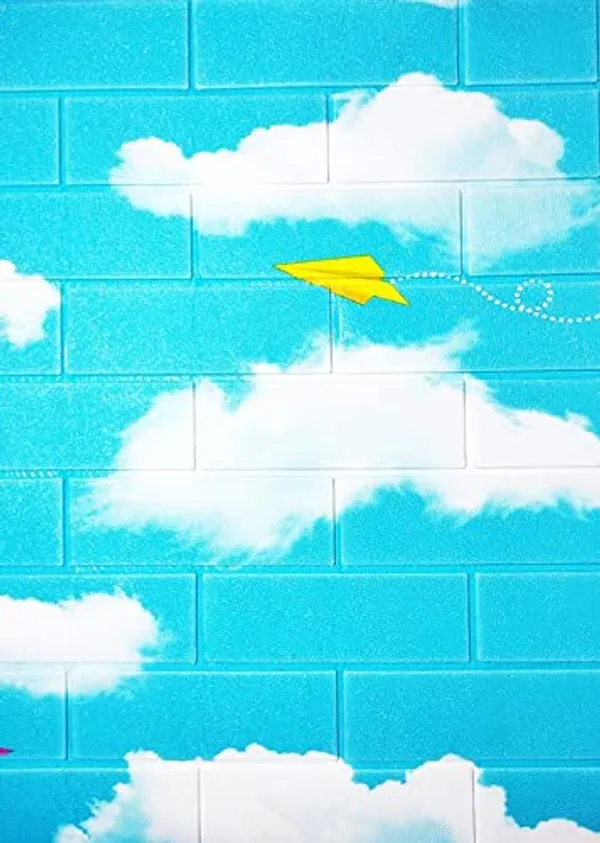 Blue_Ceiling_3D_Foam_Brick_Wall_Panels_|_70_X_70_Cm