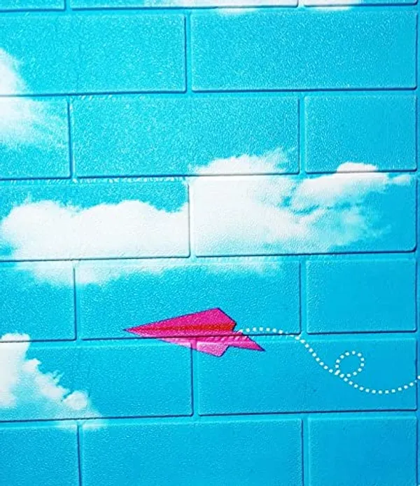 Blue_Ceiling_3D_Foam_Brick_Wall_Panels_|_70_X_70_Cm