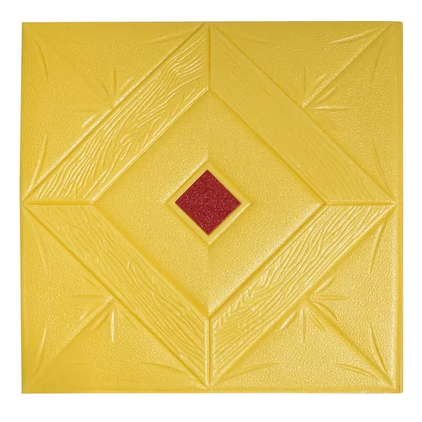 Gold_Cute_Pyramid_Design_3D_Foam_Wall_Panels_|_70_X_70Cm