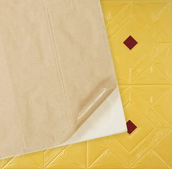 Gold_Cute_Pyramid_Design_3D_Foam_Wall_Panels_|_70_X_70Cm