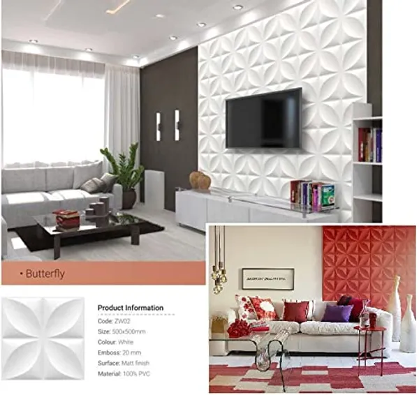 White_Premium_Wall_Arts_3D_Wall_Panels_|_20_X_20_Inch