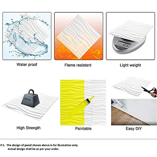 White_3D_PVC_Embossed_And_Printable_Cube_Design_Wall_Panels
