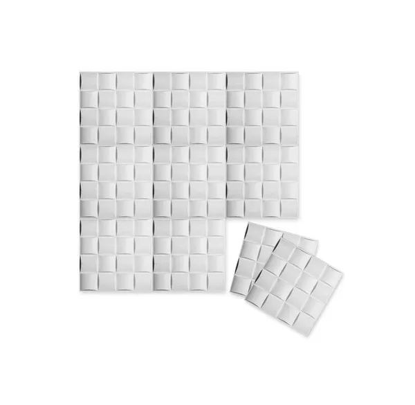 White_3D_PVC_Embossed_And_Printable_Squares_Design_Wall_Panels